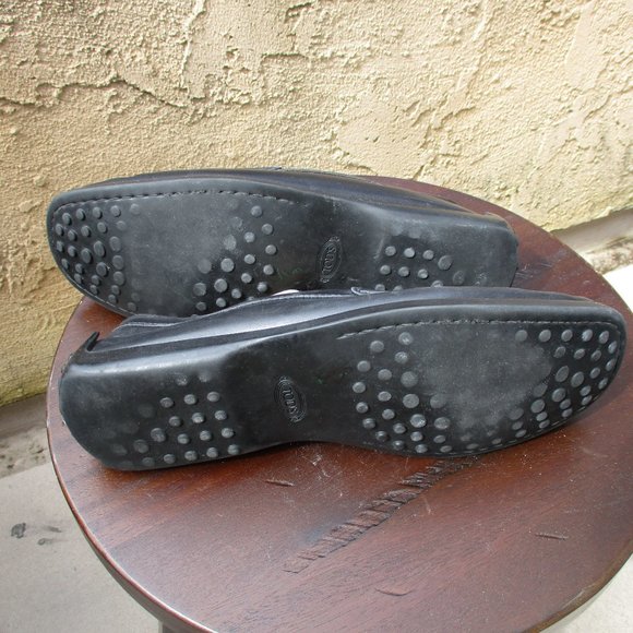 TOD\'S ~ DRIVING MOCCASINS / LOAFERS ~ 9 ~ BLACK main image 5